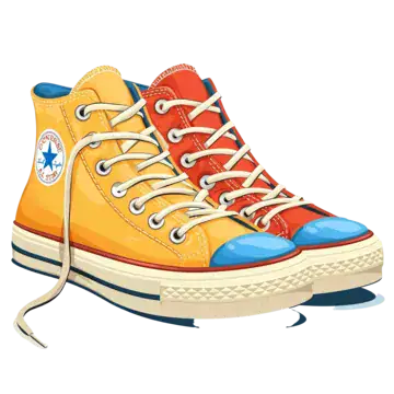 کفش کتانی رنگی کلاسیک کانورس با طراحی موفق، مناسب برای استایل روزمره.