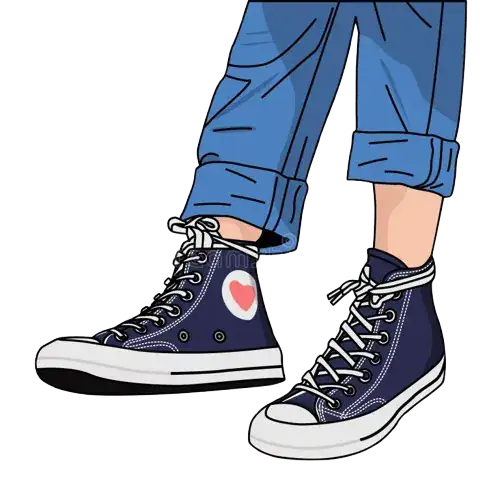 کفش کتانی حلقه دار طرح هیت شوز, مدرن و راحت برای استایل روزمره.